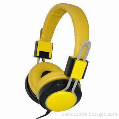 Wired Foldable Headphones for MP3, Produce Rich Bass Sound, Designed with Elastic Cloth Headband